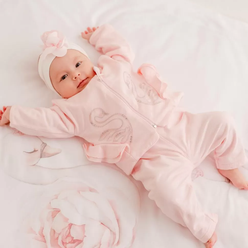 Sofija Pink Cotton Baby Trouser Set^ Outfit Sets | Outfit Sets