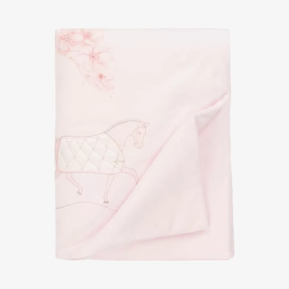 Sofija Pink Cotton Padded Blanket (85cm)^ Gifts | Blankets & Shawls