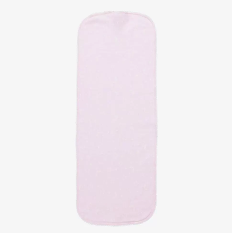 Kissy Kissy Pink Crescent Moonlight Pima Cotton Burp Cloth (48cm)^ Gifts