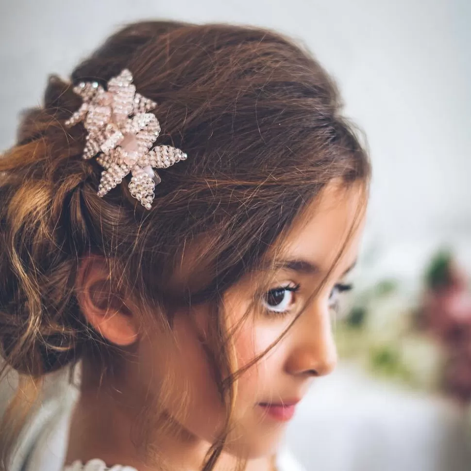 Sienna Likes To Party Pink Crystal Hair Clip (7.5cm)^ Hair Accessories