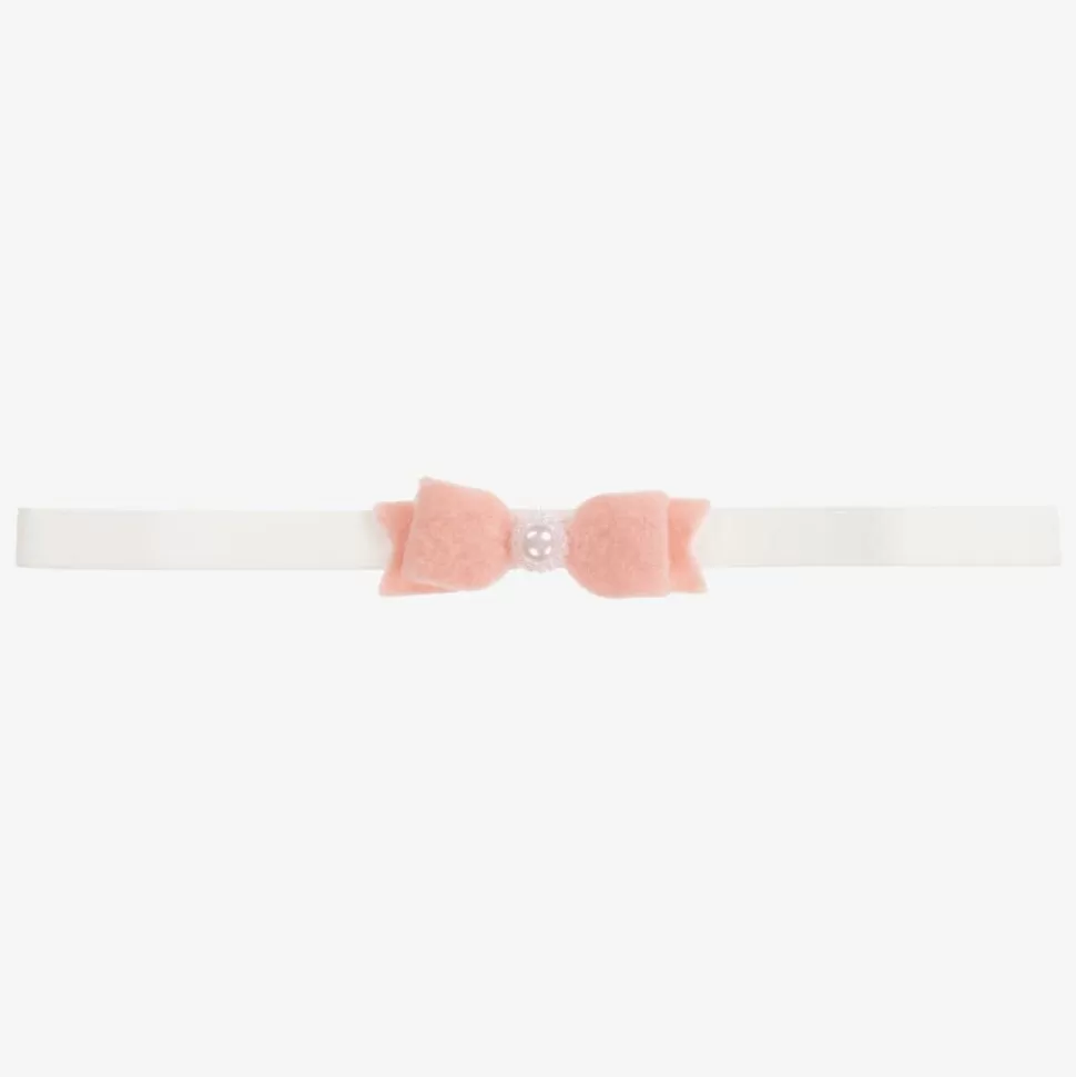 Cute Cute Pink Felt Bow Headband^ Hair Accessories