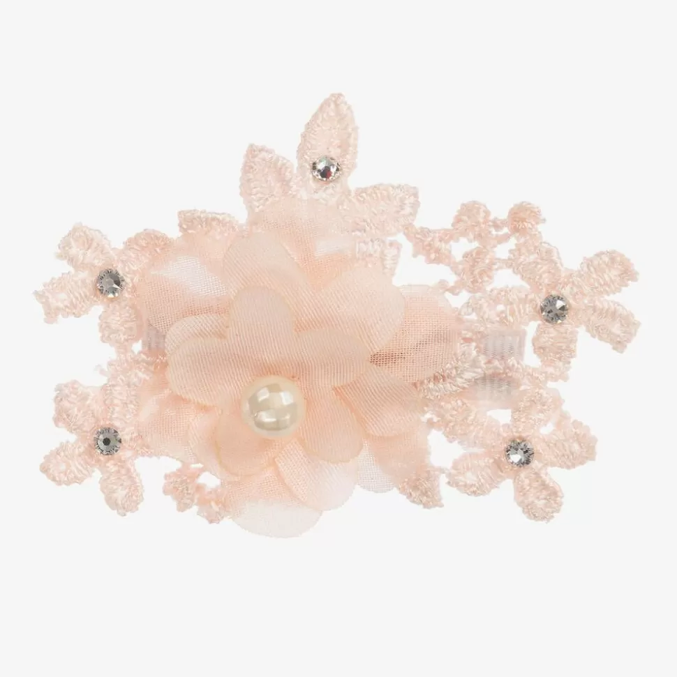 Cute Cute Pink Floral Hair Clip (7cm)^ Hair Accessories