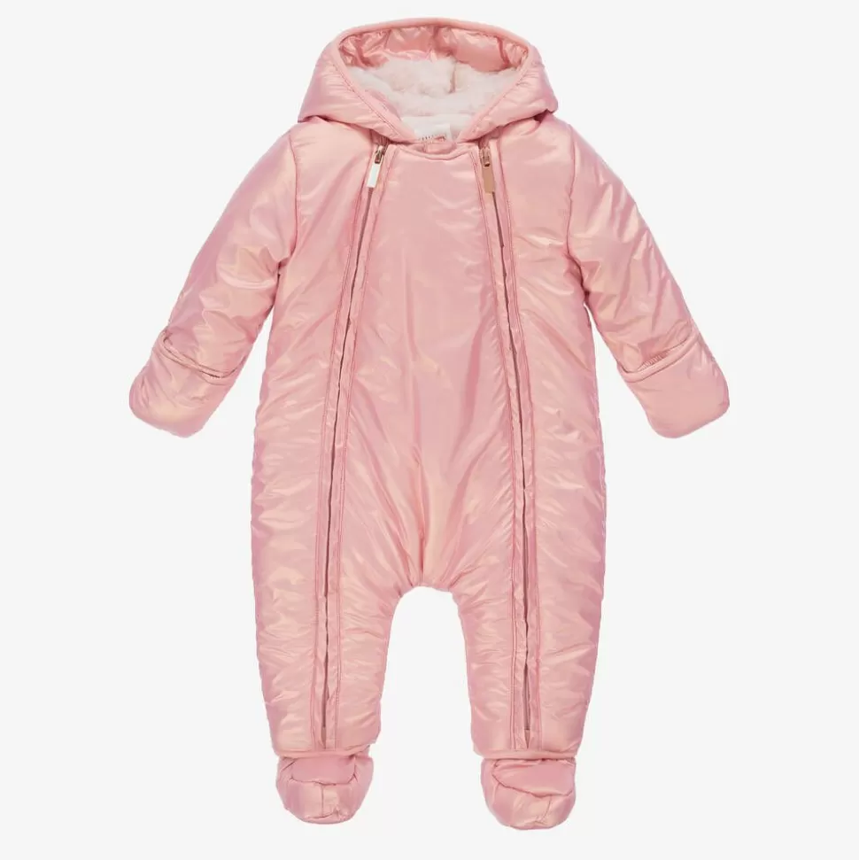 Carrément Beau Pink Hooded Baby Girls Snowsuit^ Snowwear