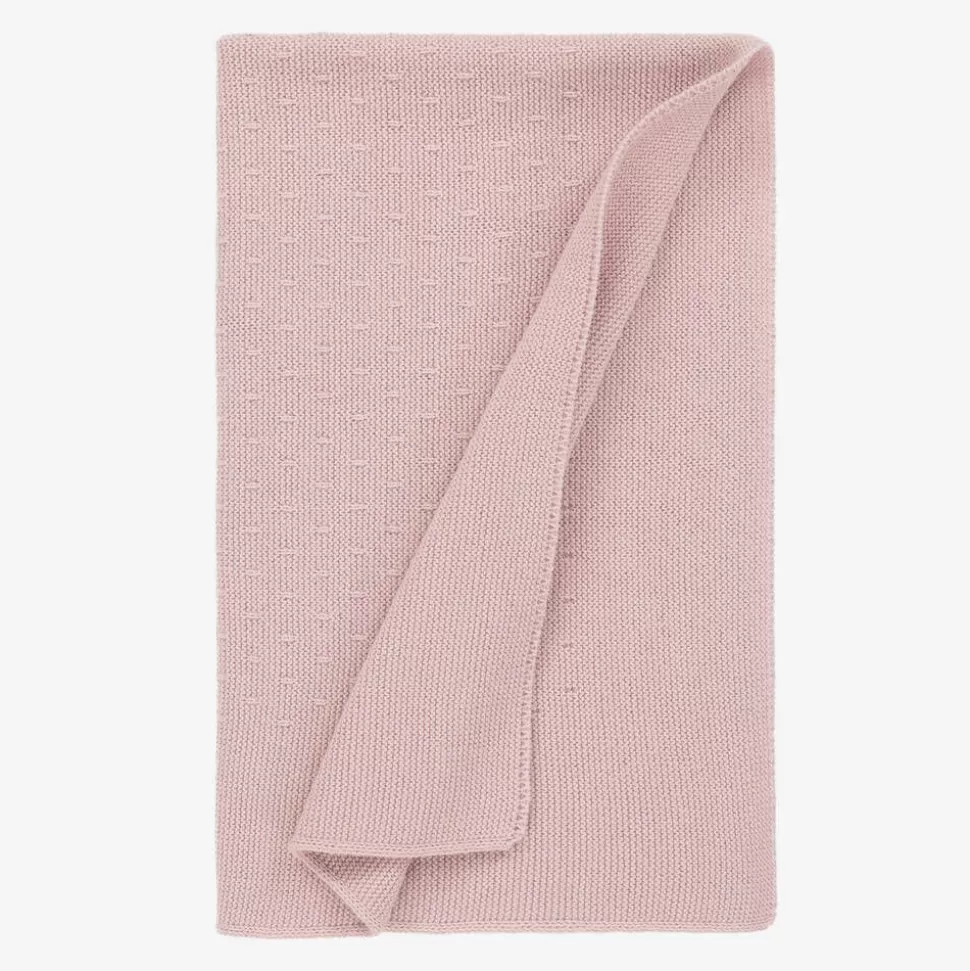Mebi Pink Knitted Baby Blanket (87cm)^ Gifts