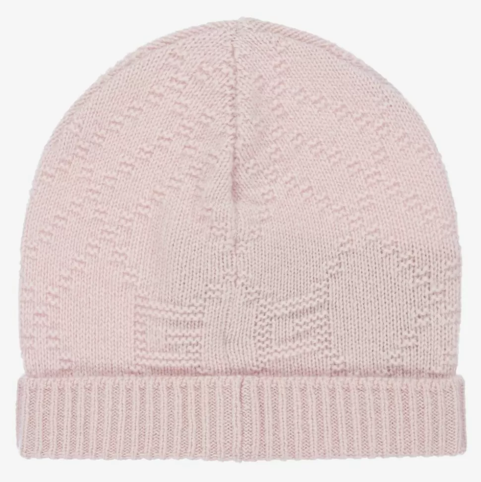 Gucci Pink Knitted Cashmere Baby Hat^ Hats