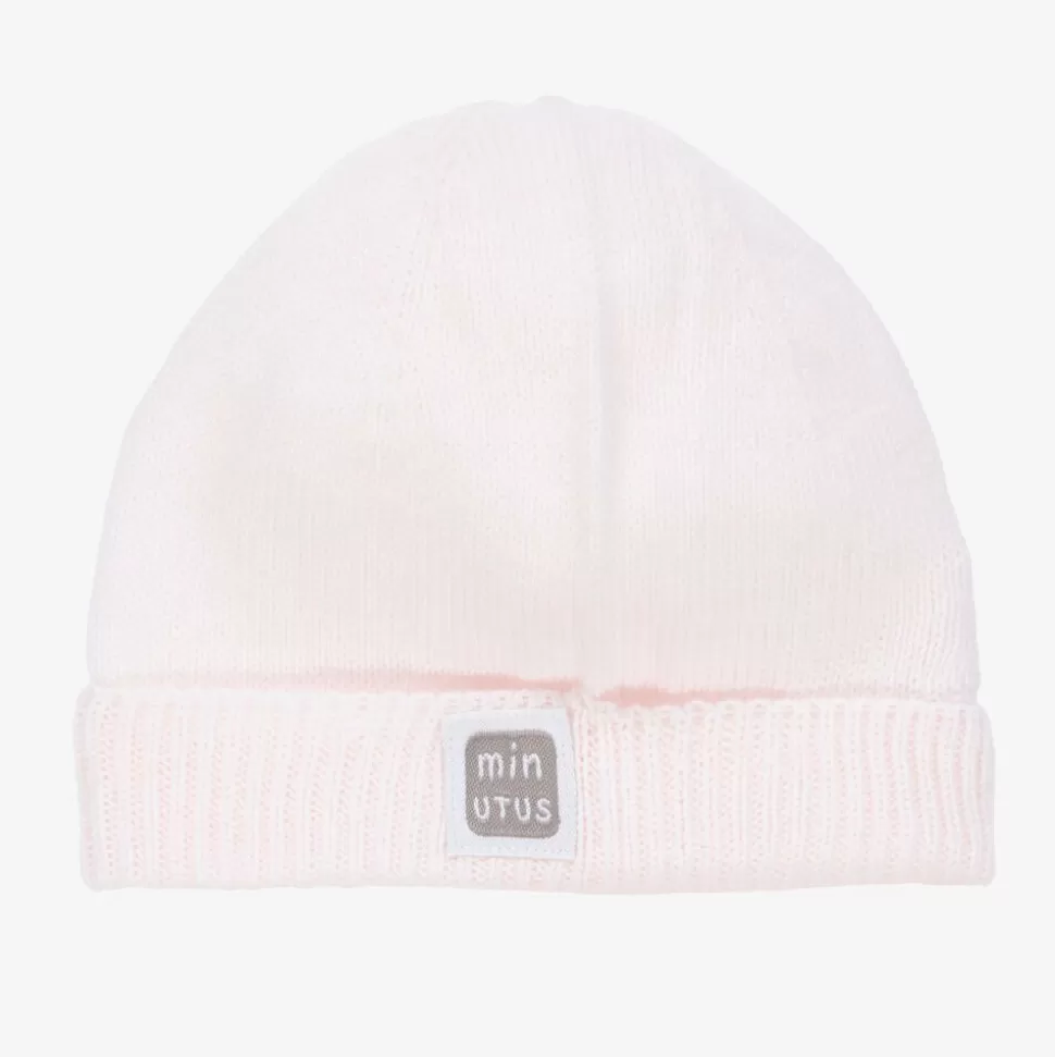 Minutus Pink Knitted Cotton Baby Hat^ Hats