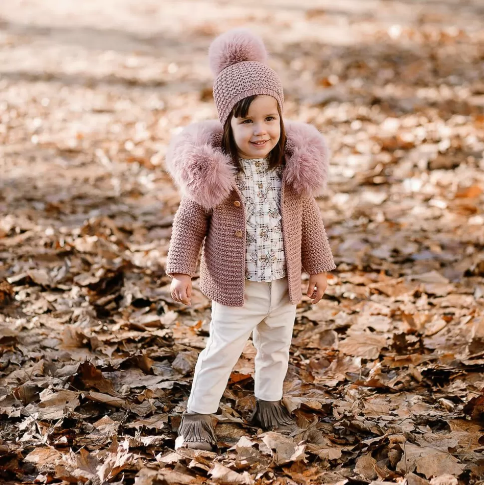 Paz Rodríguez Pink Knitted Wool Jacket^ Coats & Jackets