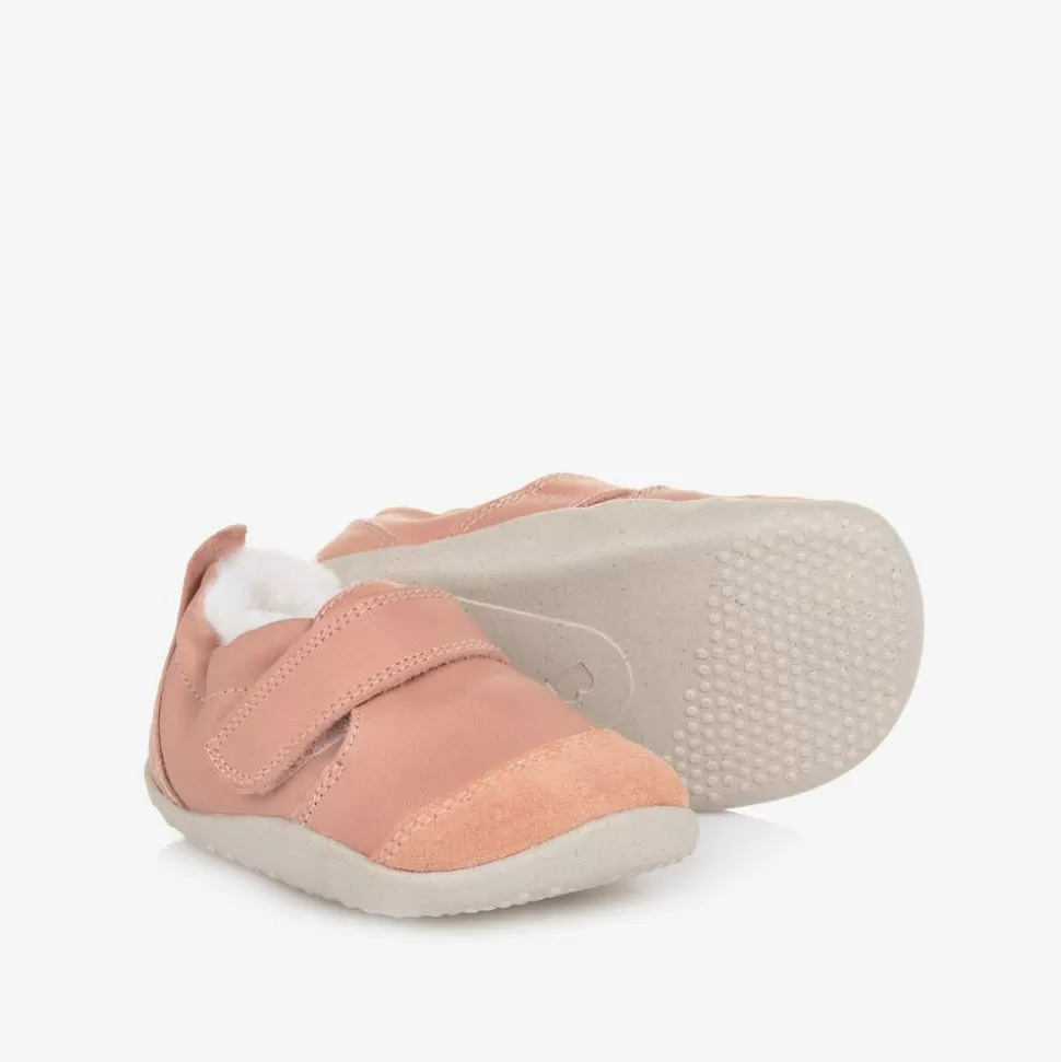 Bobux Step Up Pink Leather First Walker Shoes^ First Walkers | First Walkers