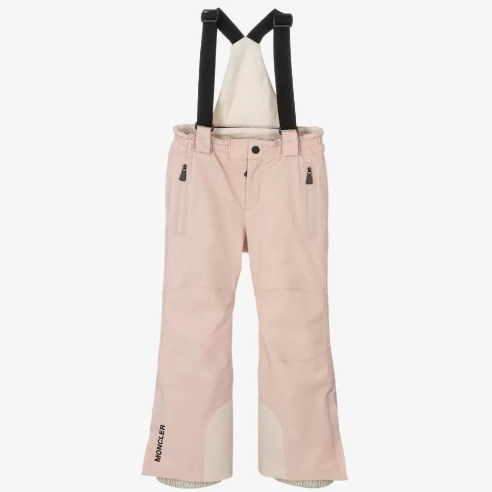 Moncler Enfant Pink Padded Ski Salopettes^ Snowwear