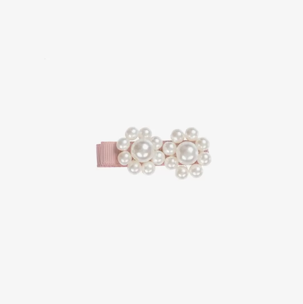 Milledeux Pink Pearl Bead Hairclip (4cm)^ Hair Accessories