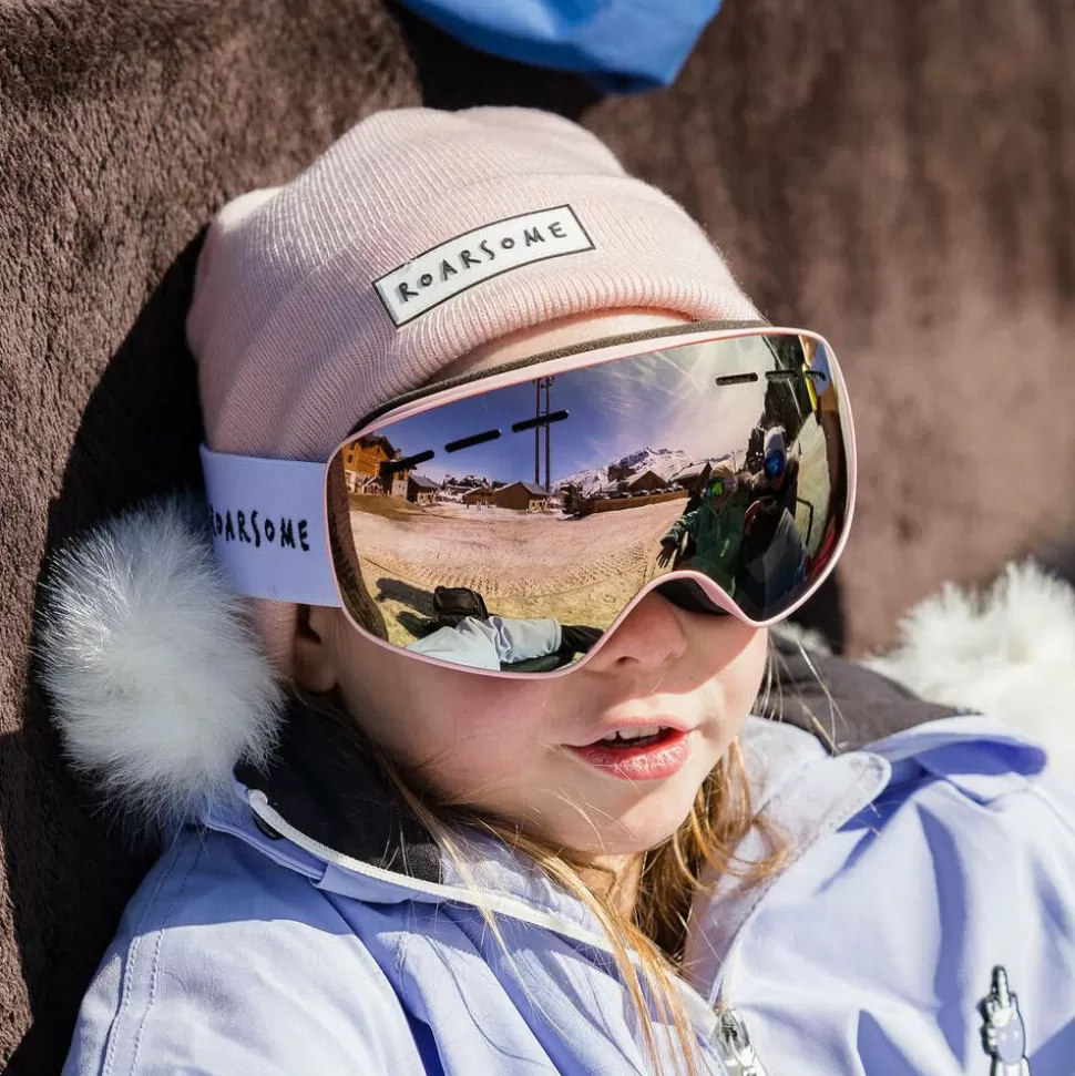 Roarsome Pink Polarised Anti-Fog Ski Goggles^ Snowwear