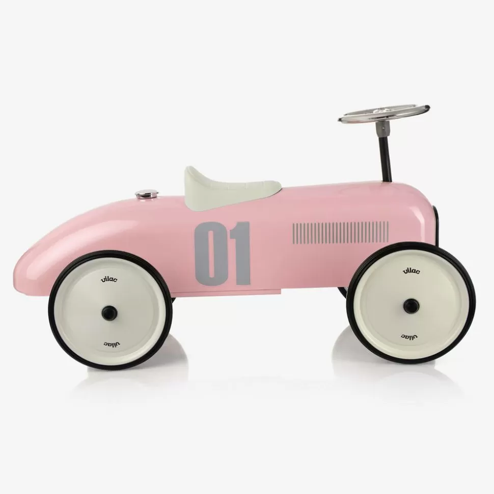 Vilac Pink Ride-On Vintage Car (76cm)^ Gifts