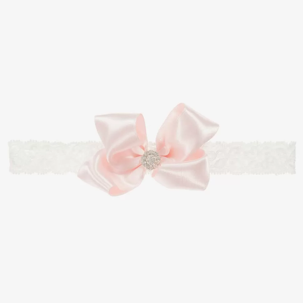 Cute Cute Pink Satin Bow Headband^ Hair Accessories