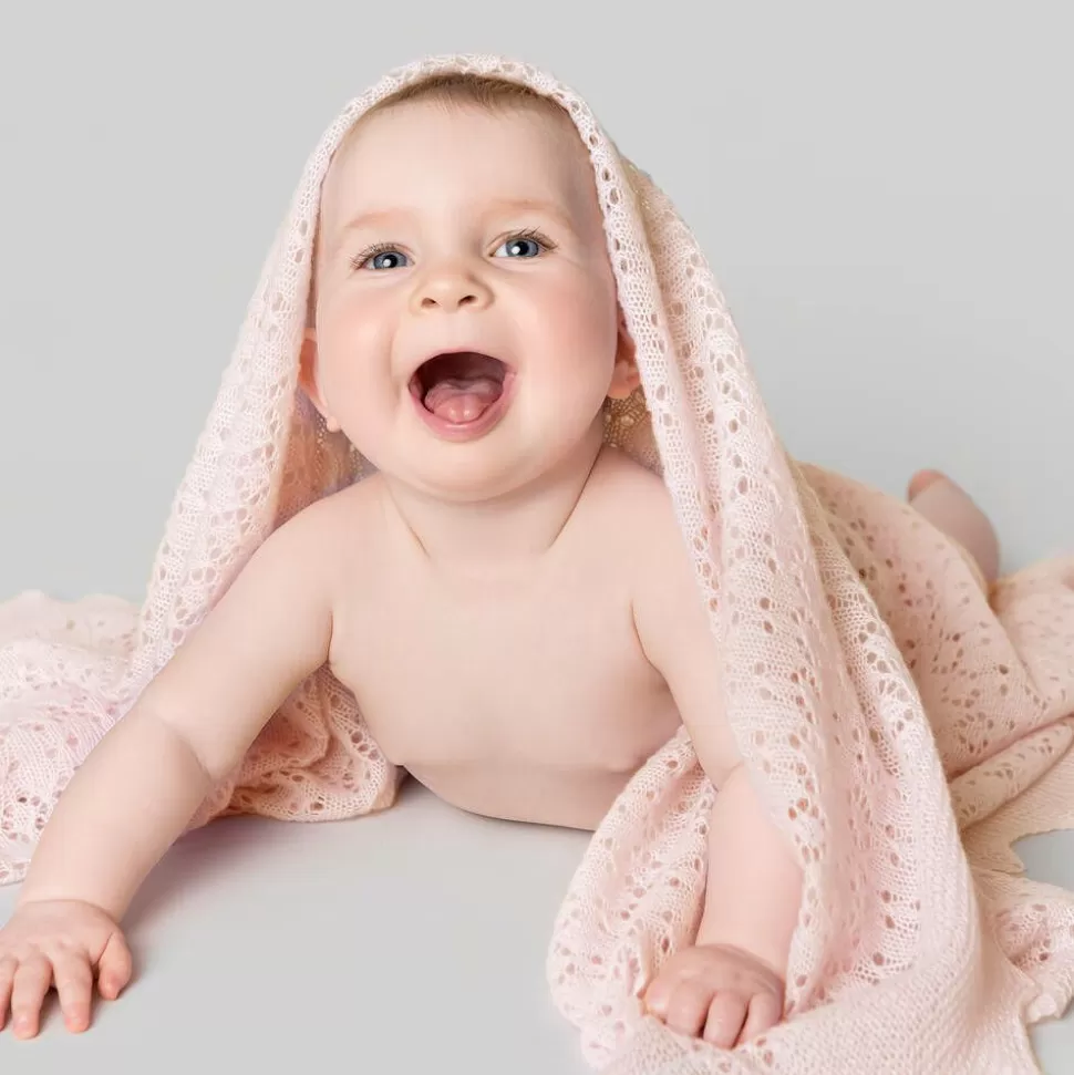 G.H.Hurt amp; Son Pink Shawl & Bib Baby Gift Set^ Gifts