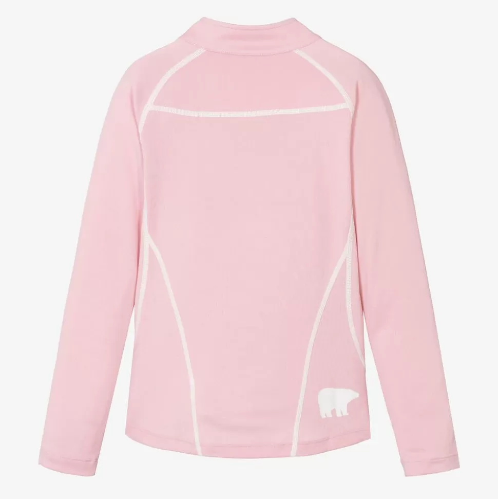 Perfect Moment Pink Thermal Base Layer Half-Zip Top^ Snowwear