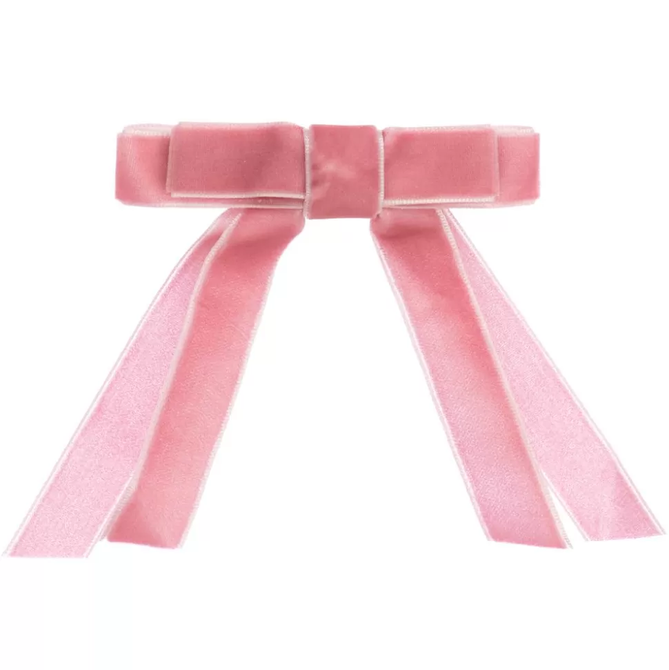 Milledeux Pink Velvet Hair Clip (10cm)^ Hair Accessories