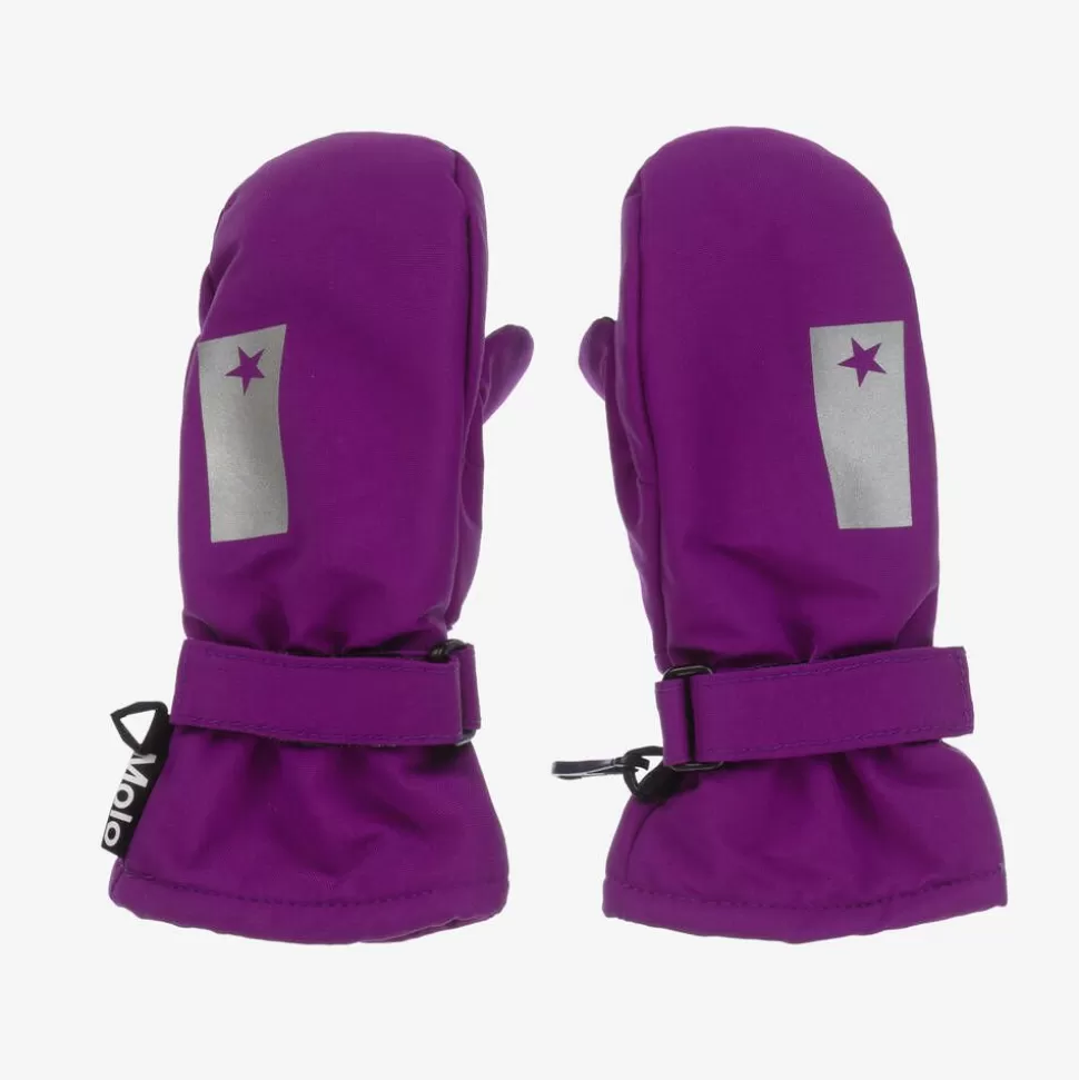 Molo Purple Star Insulated Mittens^BOY Snowwear | Snowwear