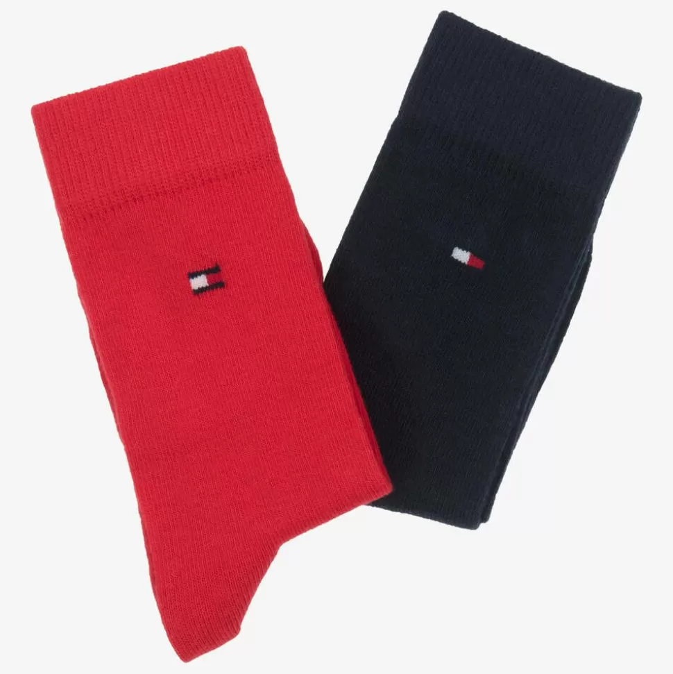 Tommy Hilfiger Red & Blue Cotton Socks (2 Pack)^BOY Socks