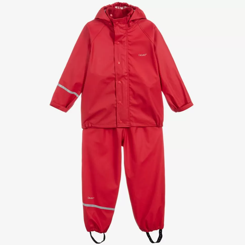 CeLaVi Red 2 Piece Rainsuit^BOY Coats & Jackets | Coats & Jackets