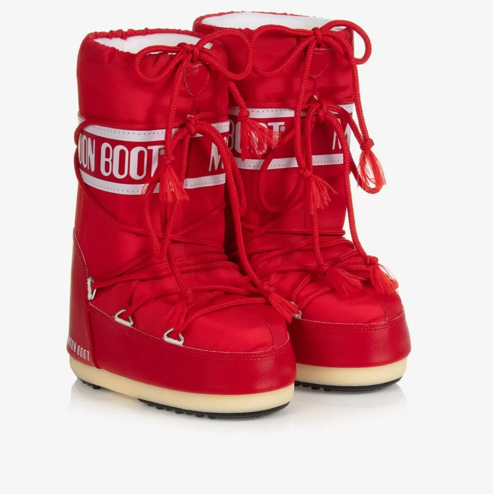 Moon Boot Red & White Icon Snow Boots^BOY Snow Boots | Snow Boots
