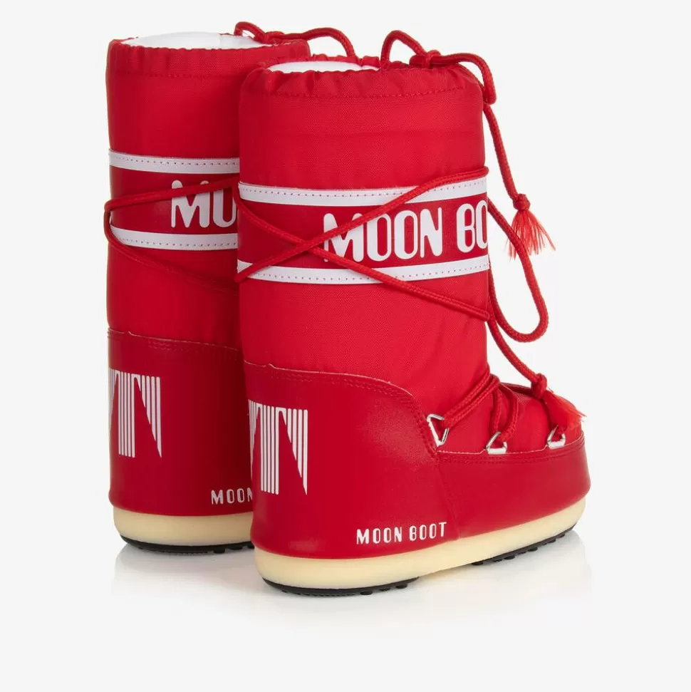Moon Boot Red & White Icon Snow Boots^BOY Snow Boots | Snow Boots