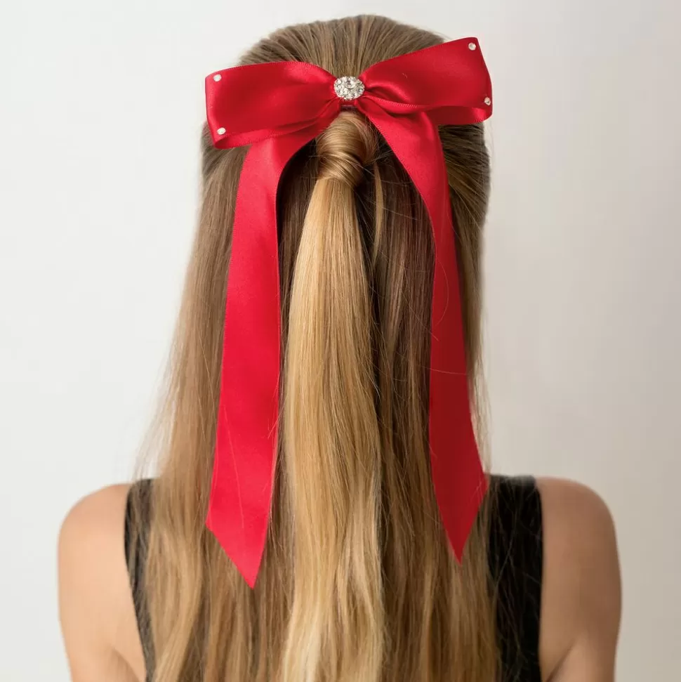 Cute Cute Red Bow Hair Clip (13cm)^ Hair Accessories