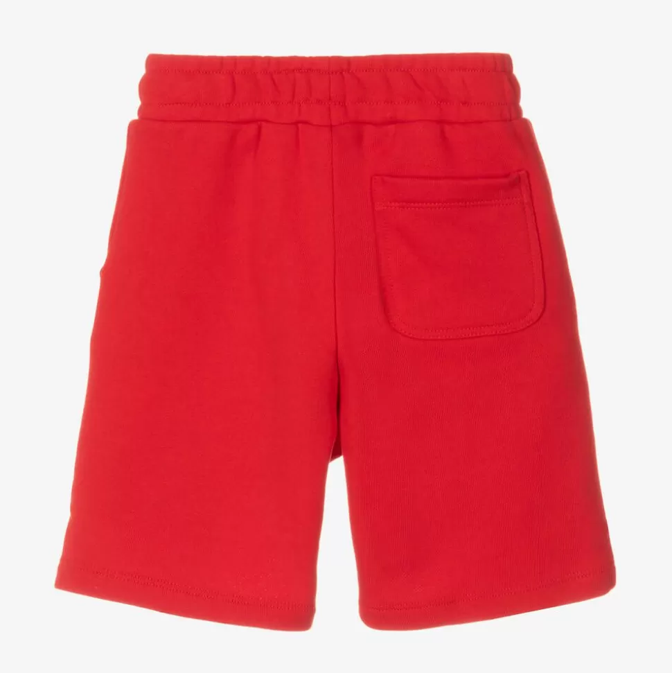 KENZO KIDS Red Cotton Snake Cotton Jersey Shorts^BOY Shorts | Shorts
