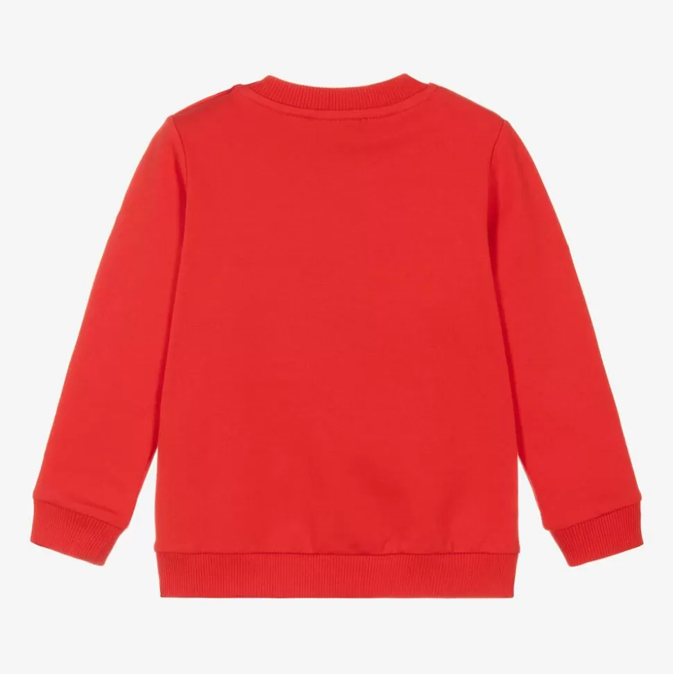 Moschino Baby Red Cotton Teddy Bear Sweatshirt^ Tops