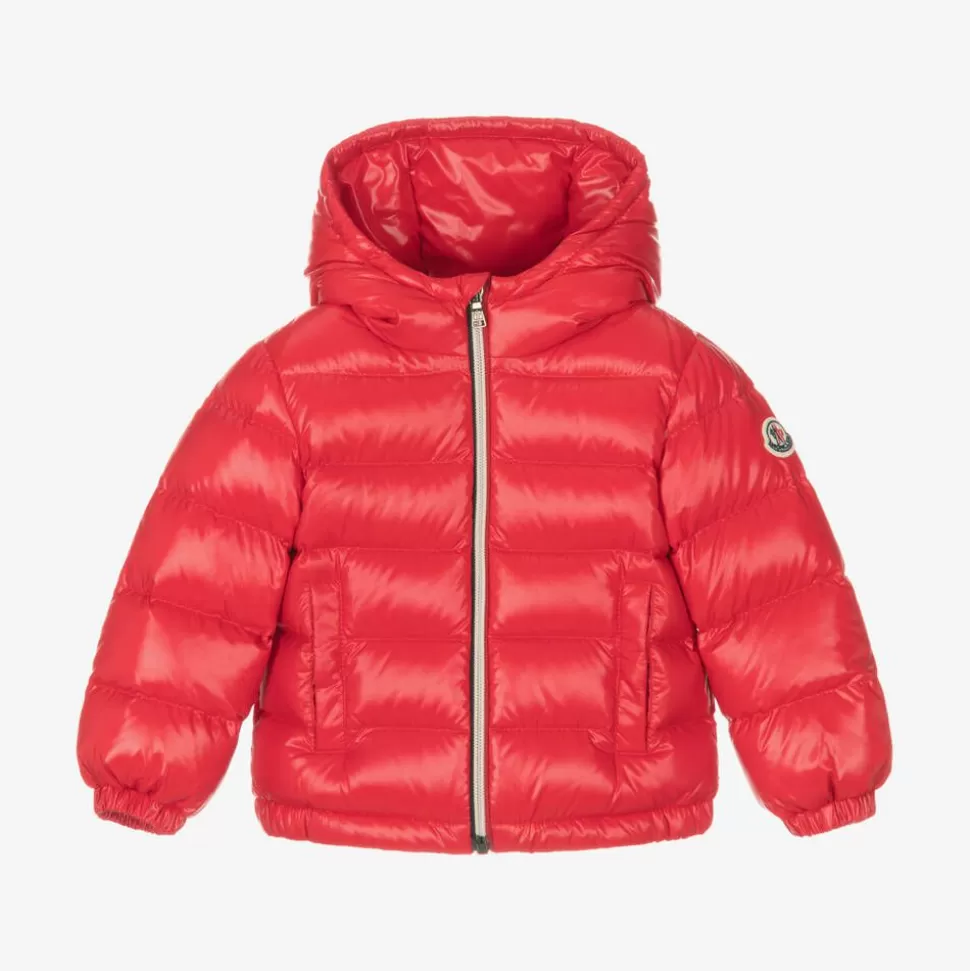 Moncler Enfant Red New Aubert Down Puffer Jacket^ Coats & Jackets