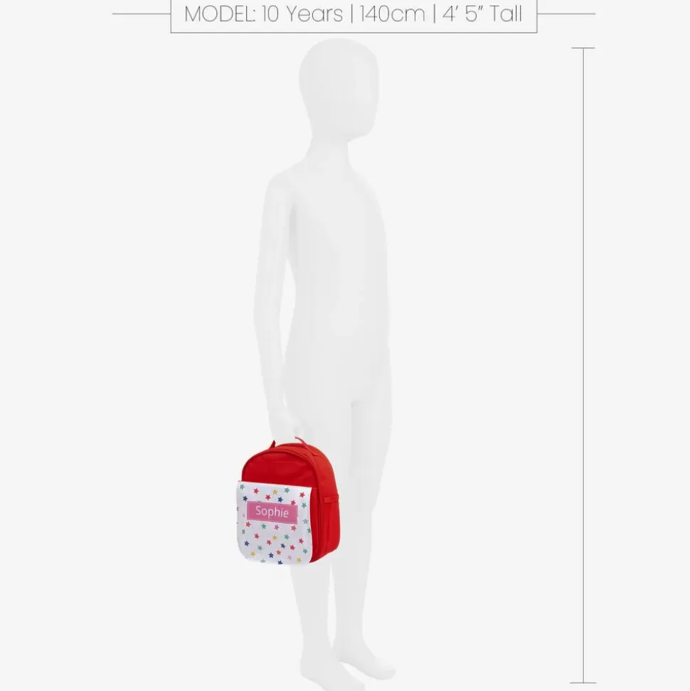 Treat Republic Red Personalised Star Lunch Bag (24cm)^ Lunch Accessories