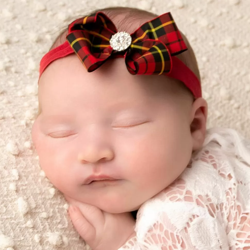 Cute Cute Red Tartan Headband (7cm)^ Hair Accessories
