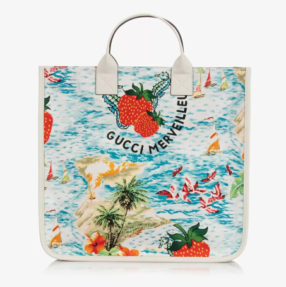 Gucci Strawberry Tote Bag (34cm)^ Bags