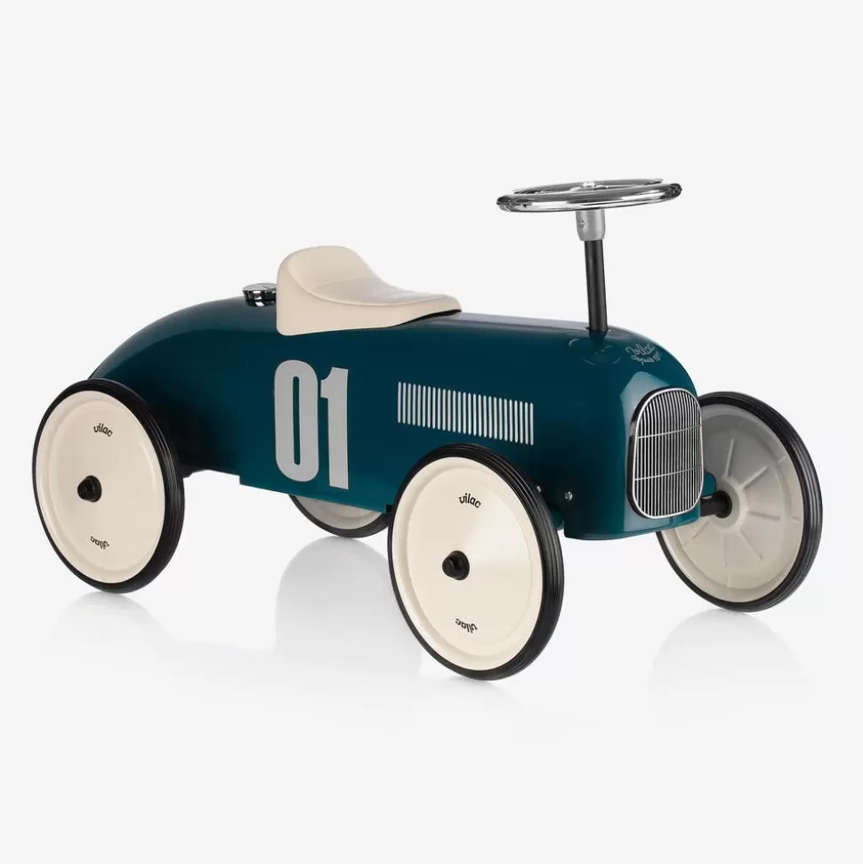 Vilac Teal Blue Ride-On Vintage Car (76cm)^ Gifts