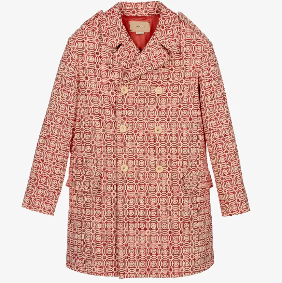 Gucci Teen Boys G Jacquard Coat^BOY Coats & Jackets
