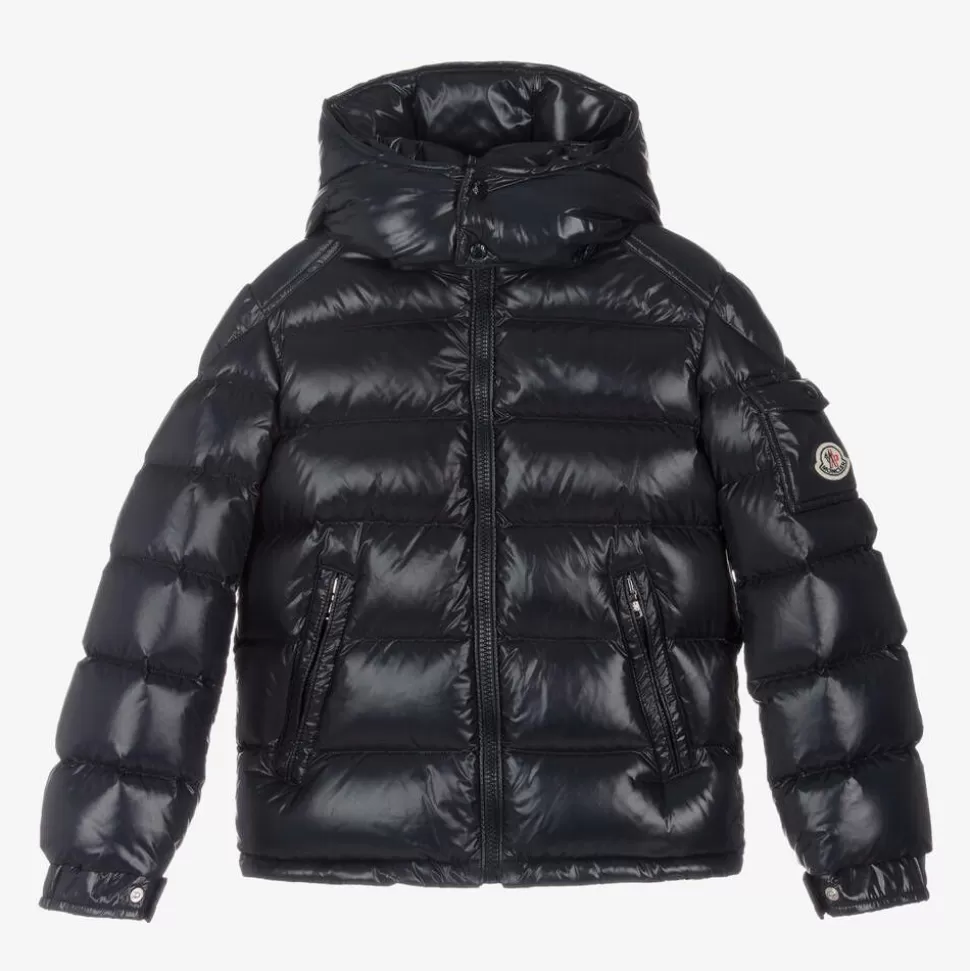 Moncler Enfant Teen Boys Navy Blue Maya Down Puffer Jacket^BOY Coats & Jackets