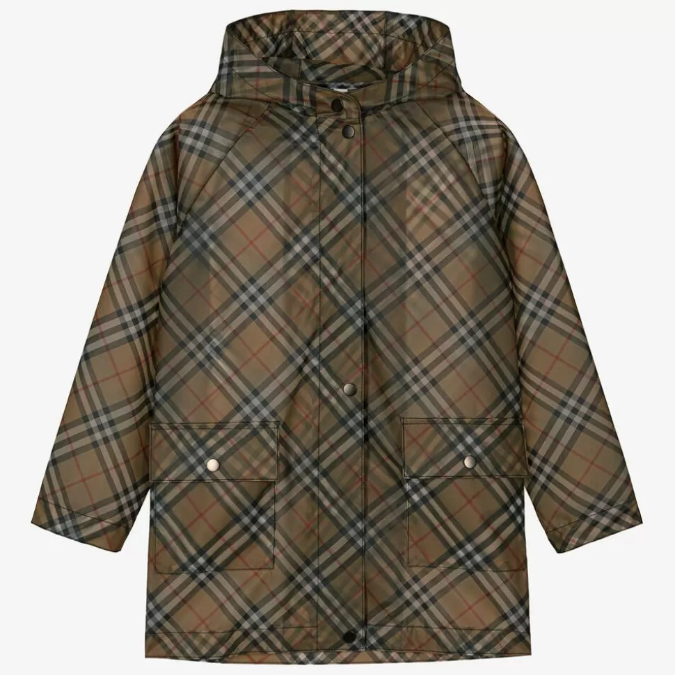 Burberry Teen Girls Beige Vintage Check Raincoat^ Coats & Jackets