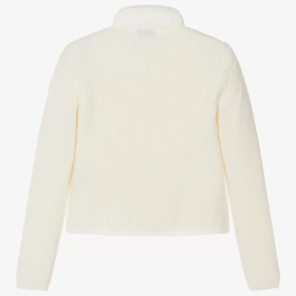 Moncler Enfant Teen Girls Ivory Knit & Down-Fill Jacket^ Coats & Jackets