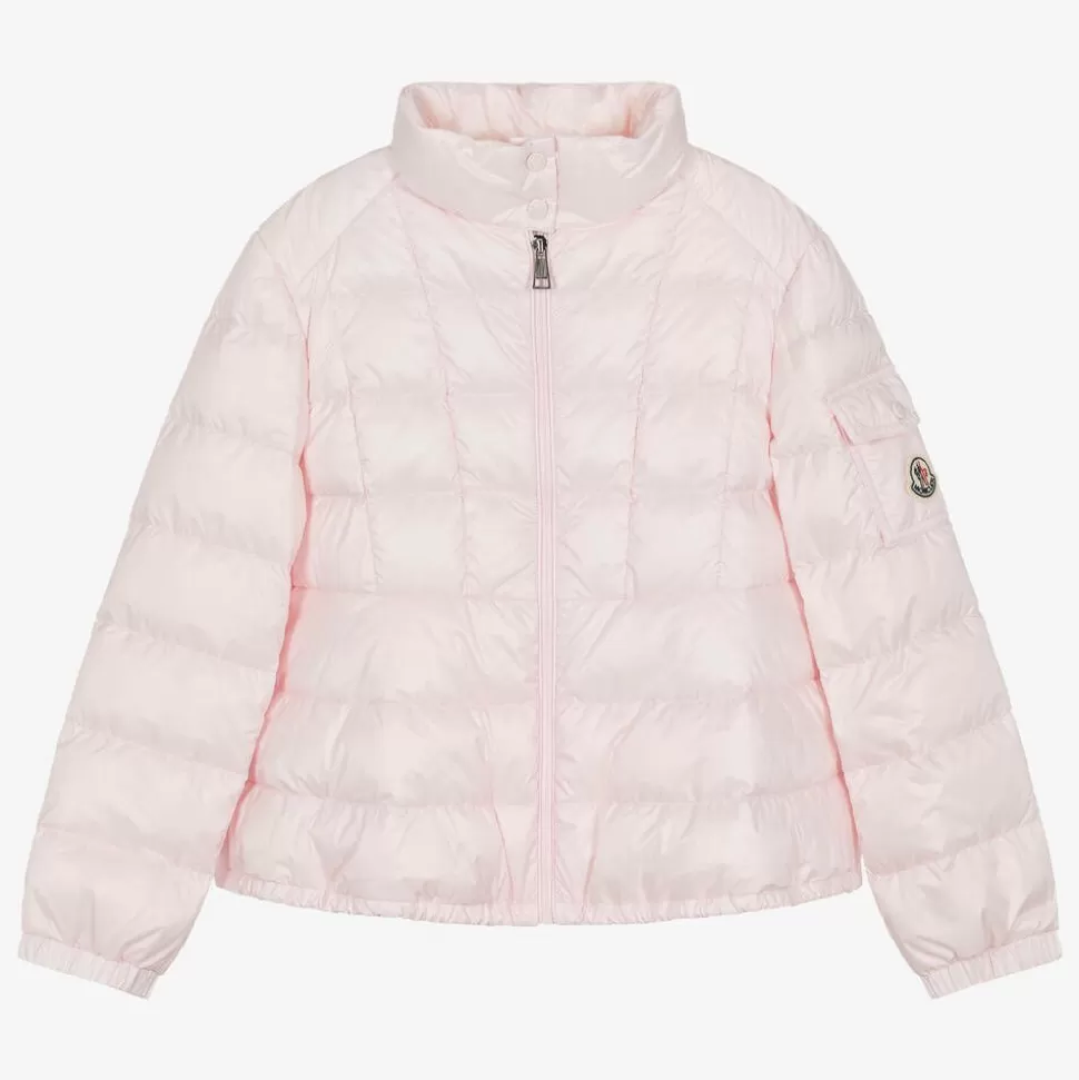 Moncler Enfant Teen Girls Pink Aminia Down Puffer Jacket^ Coats & Jackets