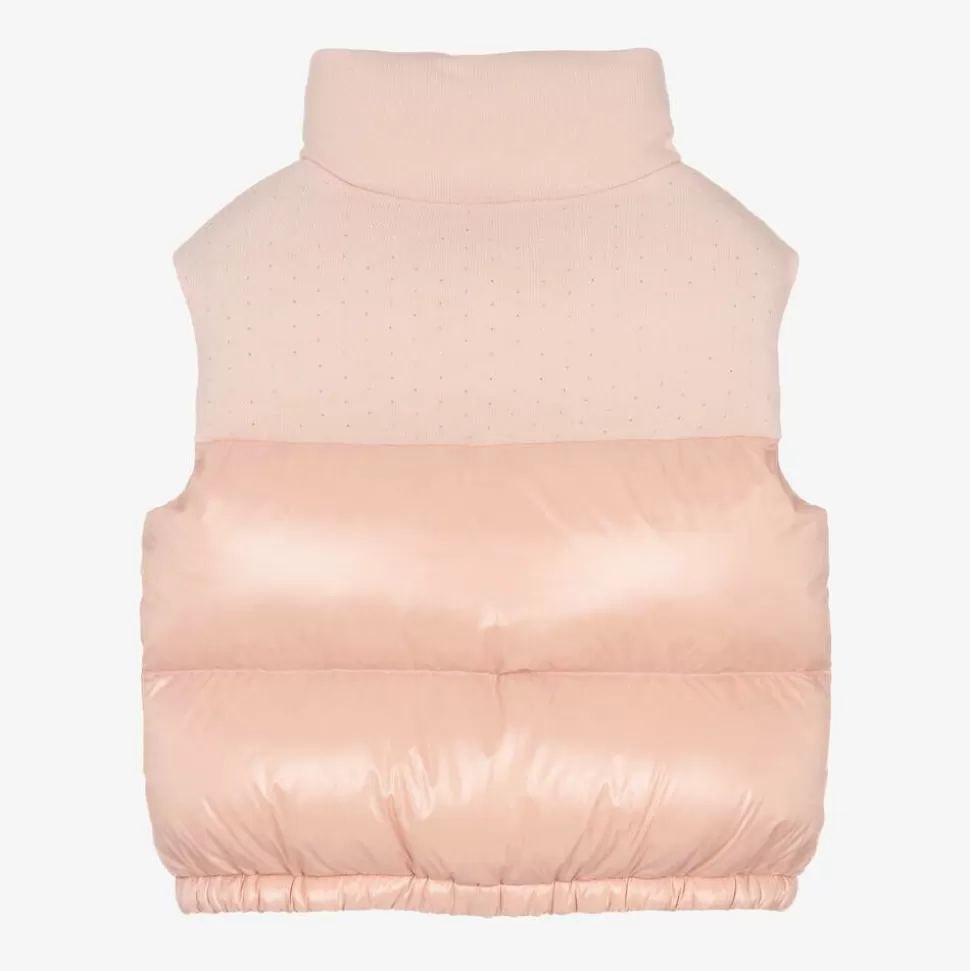 Moncler Enfant Teen Girls Pink Suzan Down Gilet^ Coats & Jackets