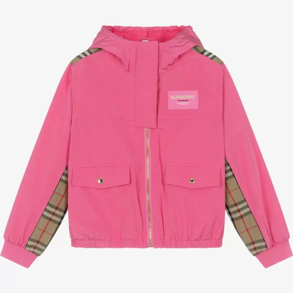 Burberry Teen Girls Pink Vintage Check Jacket^ Coats & Jackets