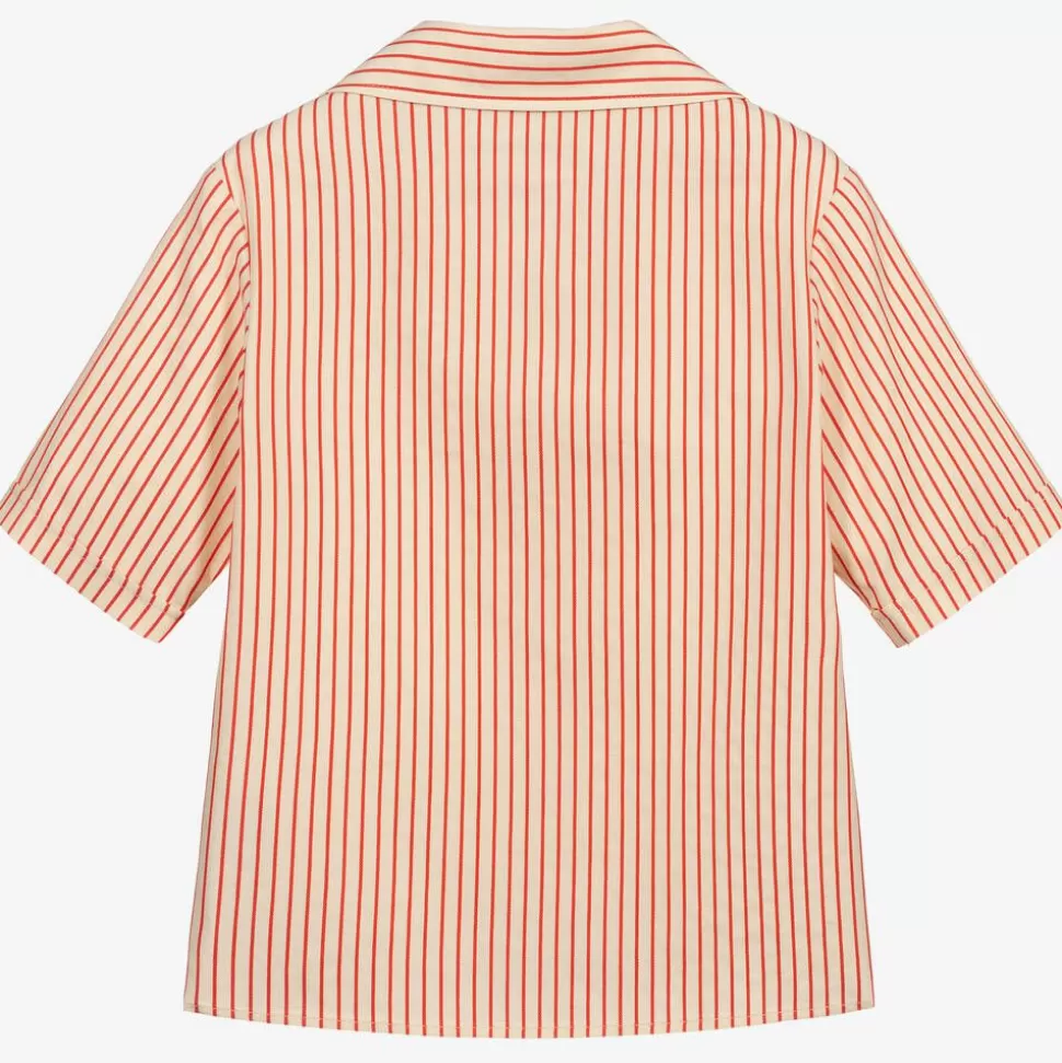 Gucci Teen Red Striped Logo Jacket^BOY Coats & Jackets