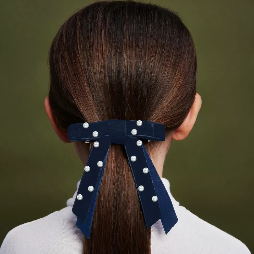 Milledeux Velvet Bow Hair Clip (10cm)^ Hair Accessories