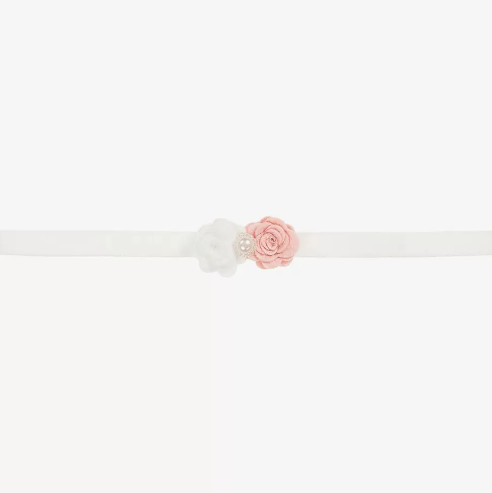 Cute Cute White & Pink Floral Headband^ Hair Accessories | Hair Accessories