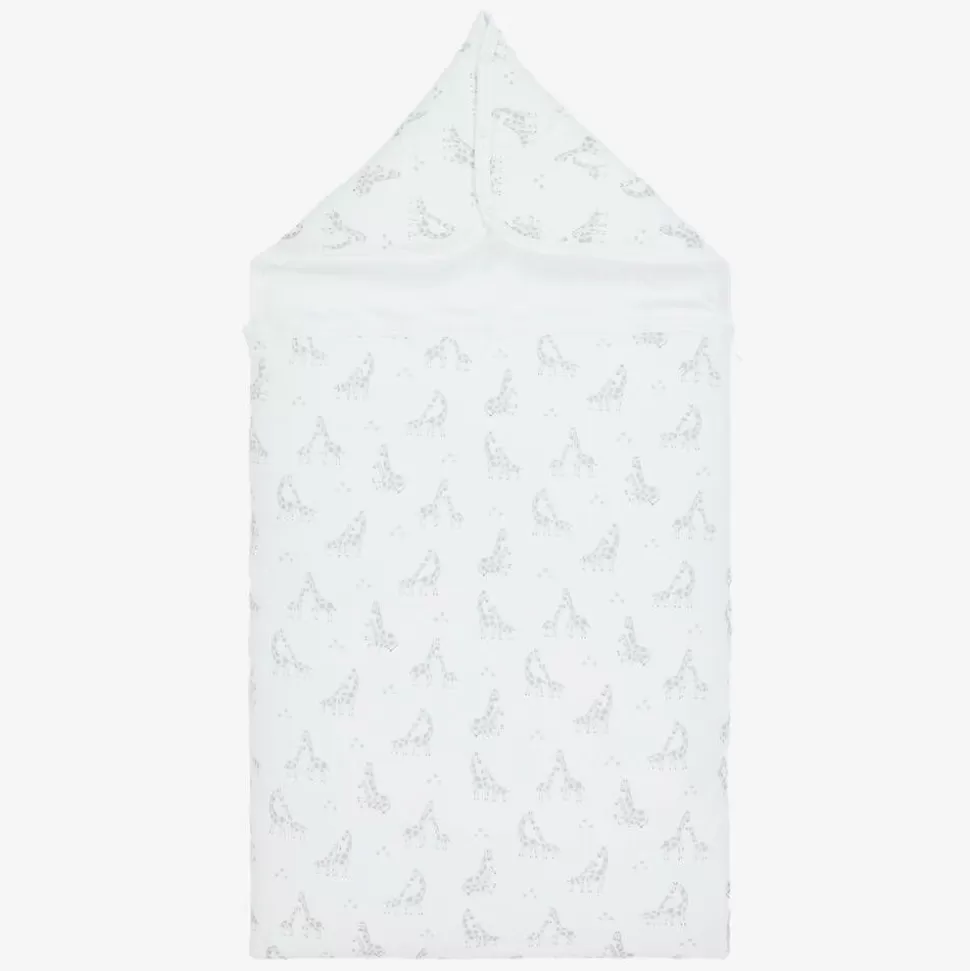 Kissy Kissy White & Grey Pima Cotton Baby Nest (78cm)^ Gifts | Nests