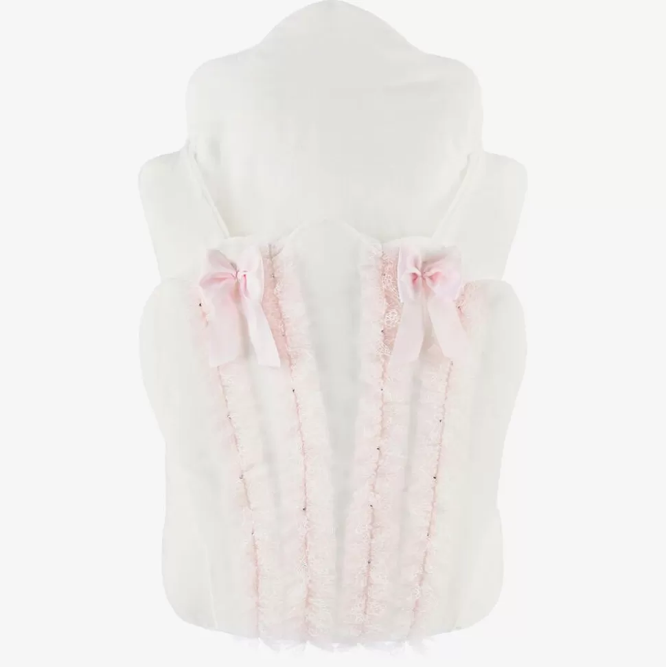 Sofija White & Pink Baby Nest (70cm)^ Nests