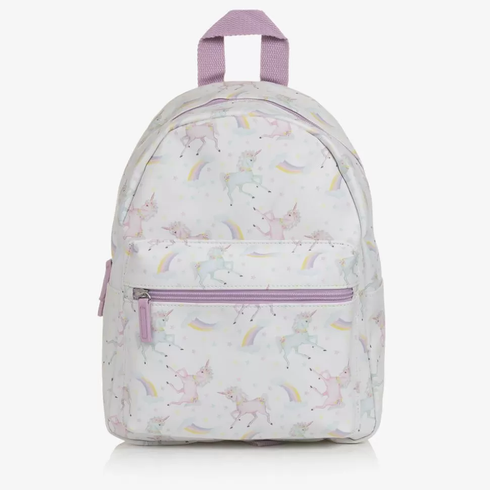 Powell Craft White & Purple Unicorn Backpack (32cm)^ Bags