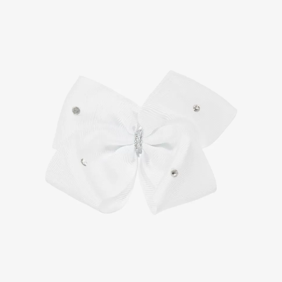 Cute Cute White Bow Hair Clip (10cm)^ Hair Accessories
