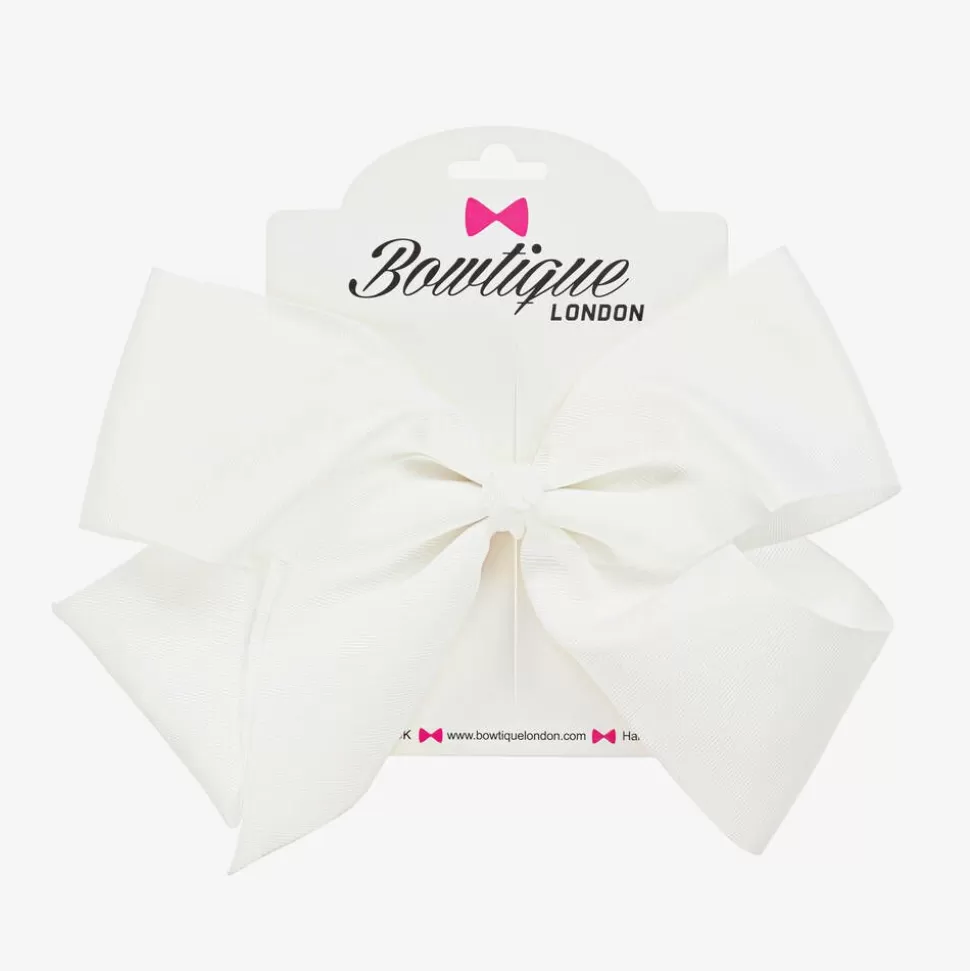 Bowtique London White Bow Hair Clip (20cm)^ Hair Accessories