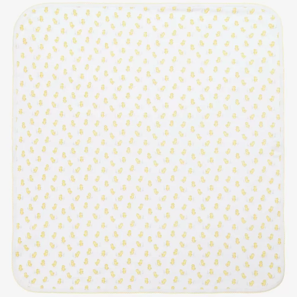 Kissy Kissy White Cheery Chicks Pima Cotton Blanket (73cm)^ Blankets & Shawls