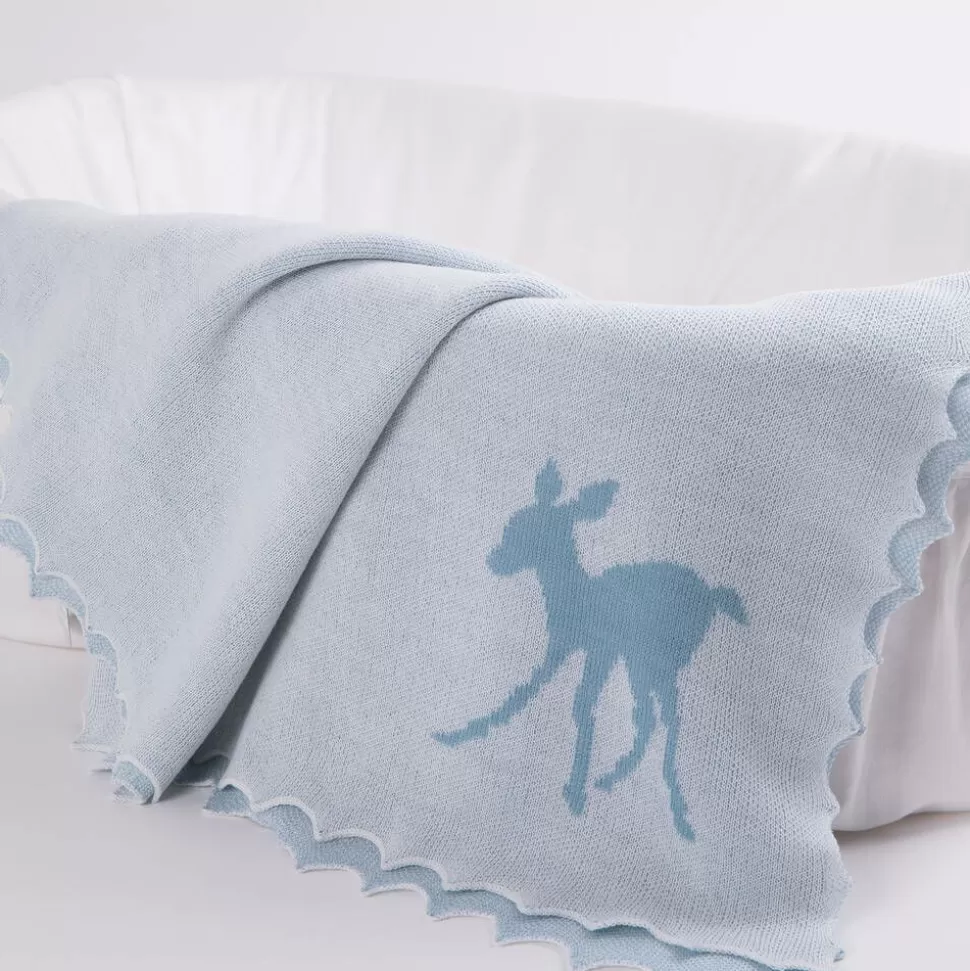G.H.Hurt amp; Son White Cotton & Blue Wool Baby Gift Set^ Gifts | Babysuits